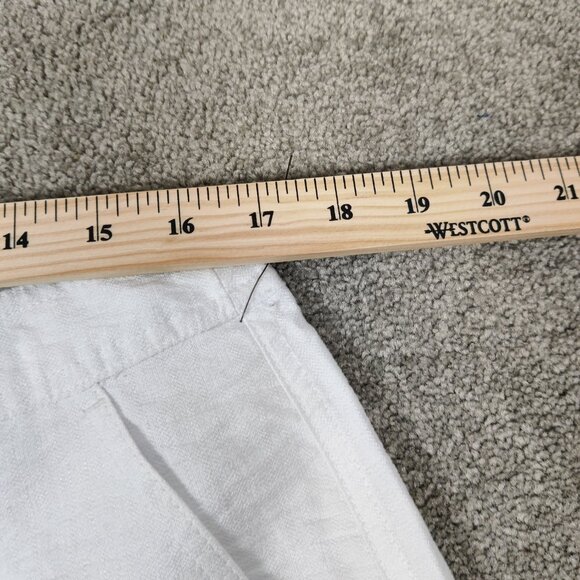 DKNY Women's Shorts NEW Size 14 White Rayon Casual Summer Lightweight Elegant - Picture 7 of 9